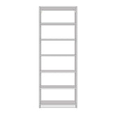 White Melamine 4 Adjustable Shelves 1 Fixed Closet System 84"