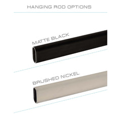 White Melamine Double Hang 84"